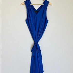 Hatch Maternity Elegant Blue Sleeveless Dress